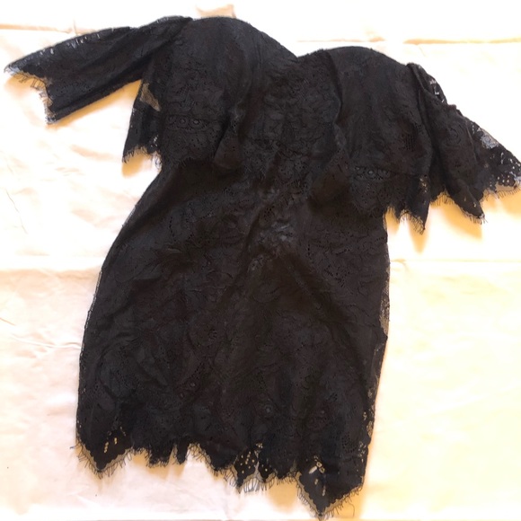 Lovers + Friends Lush Lace Dress Black Size Small - Picture 3 of 7